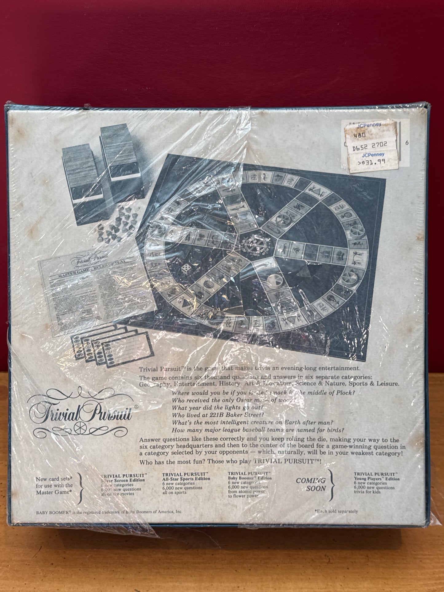 Original Trivial Pursuit Master Game Genus Edition USA 1981 New in Box & Sealed