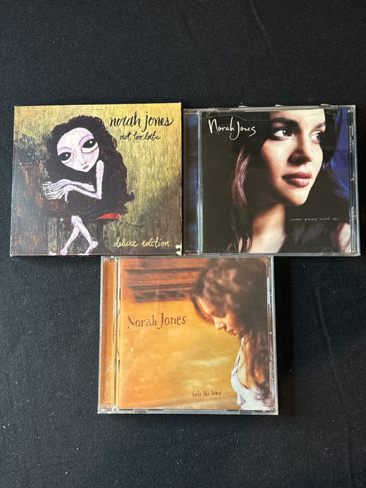 Norah Jones 4 CDs 3 Albums Feels Like Home, Come Away with Me, Not Too Late Deluxe Ed.