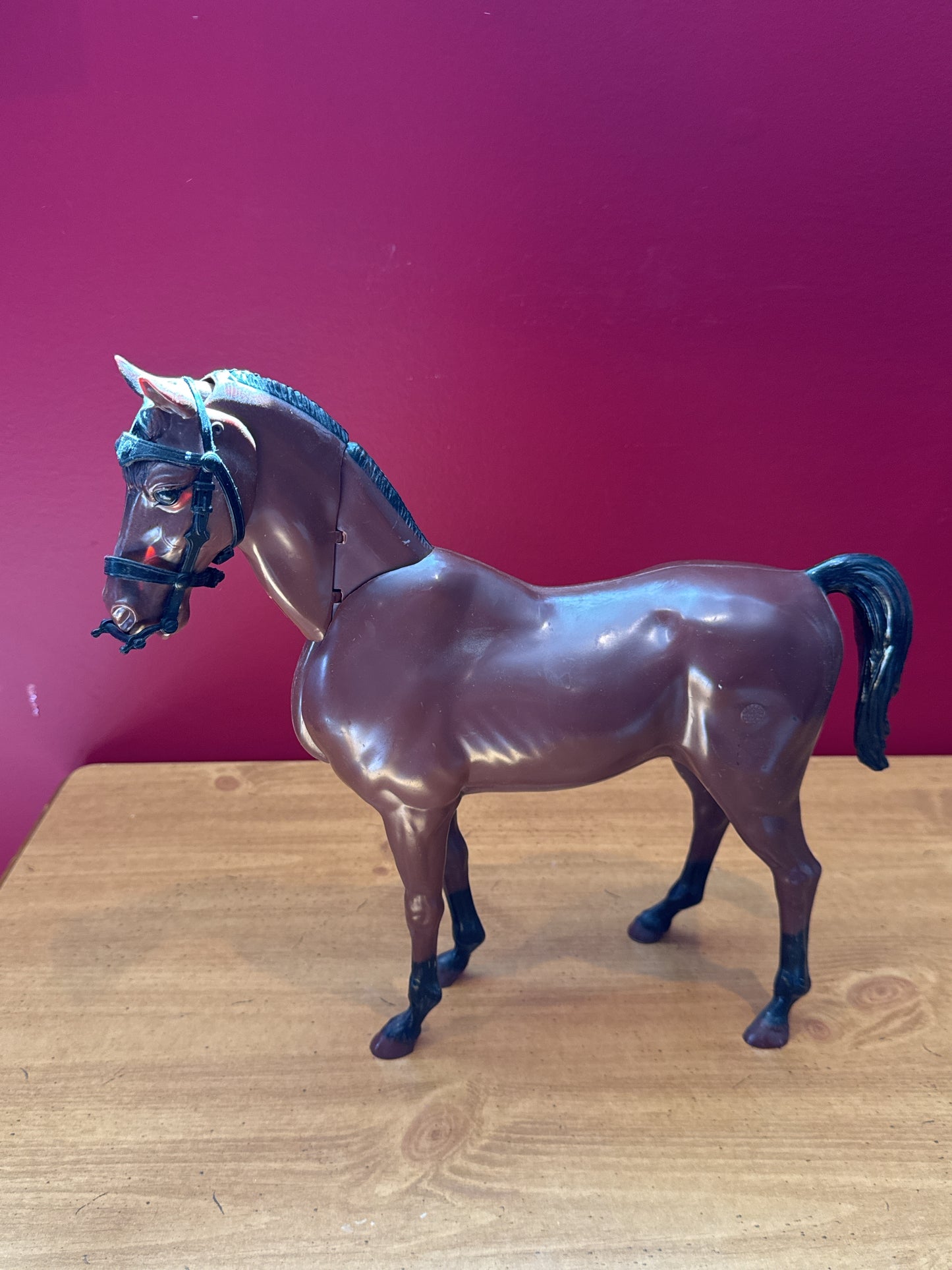 Vintage Marx Johnny West Articulated Brown Horse