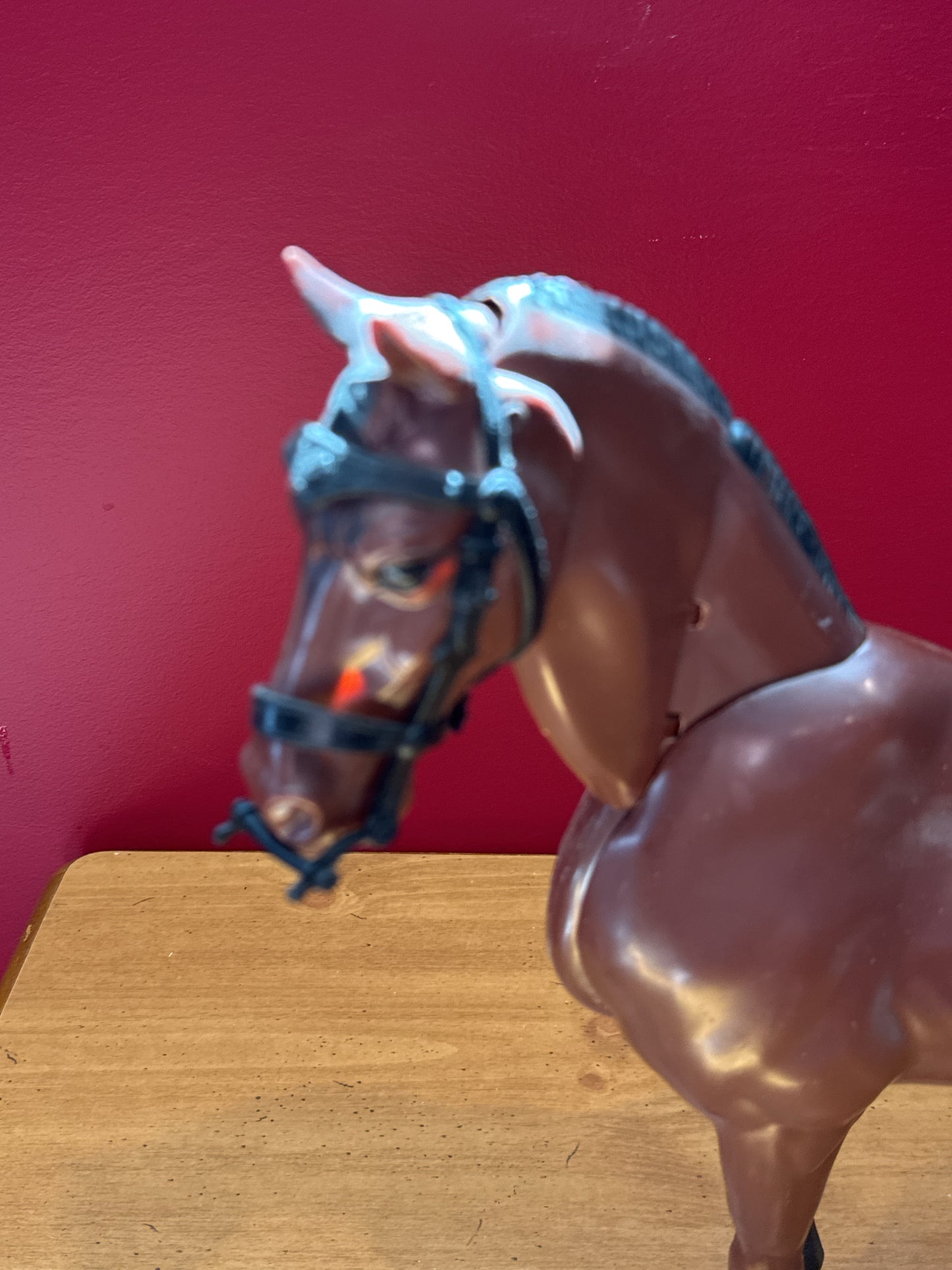 Vintage Marx Johnny West Articulated Brown Horse