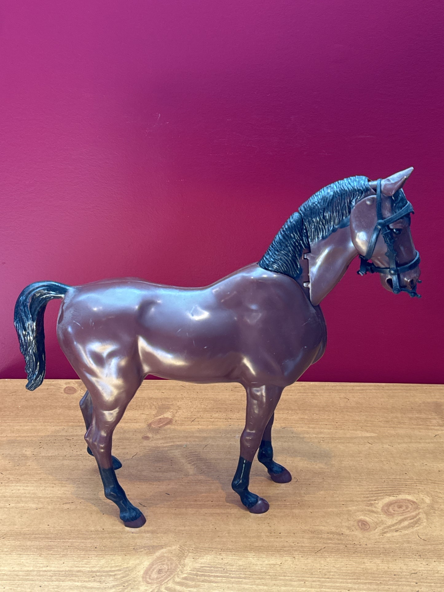 Vintage Marx Johnny West Articulated Brown Horse