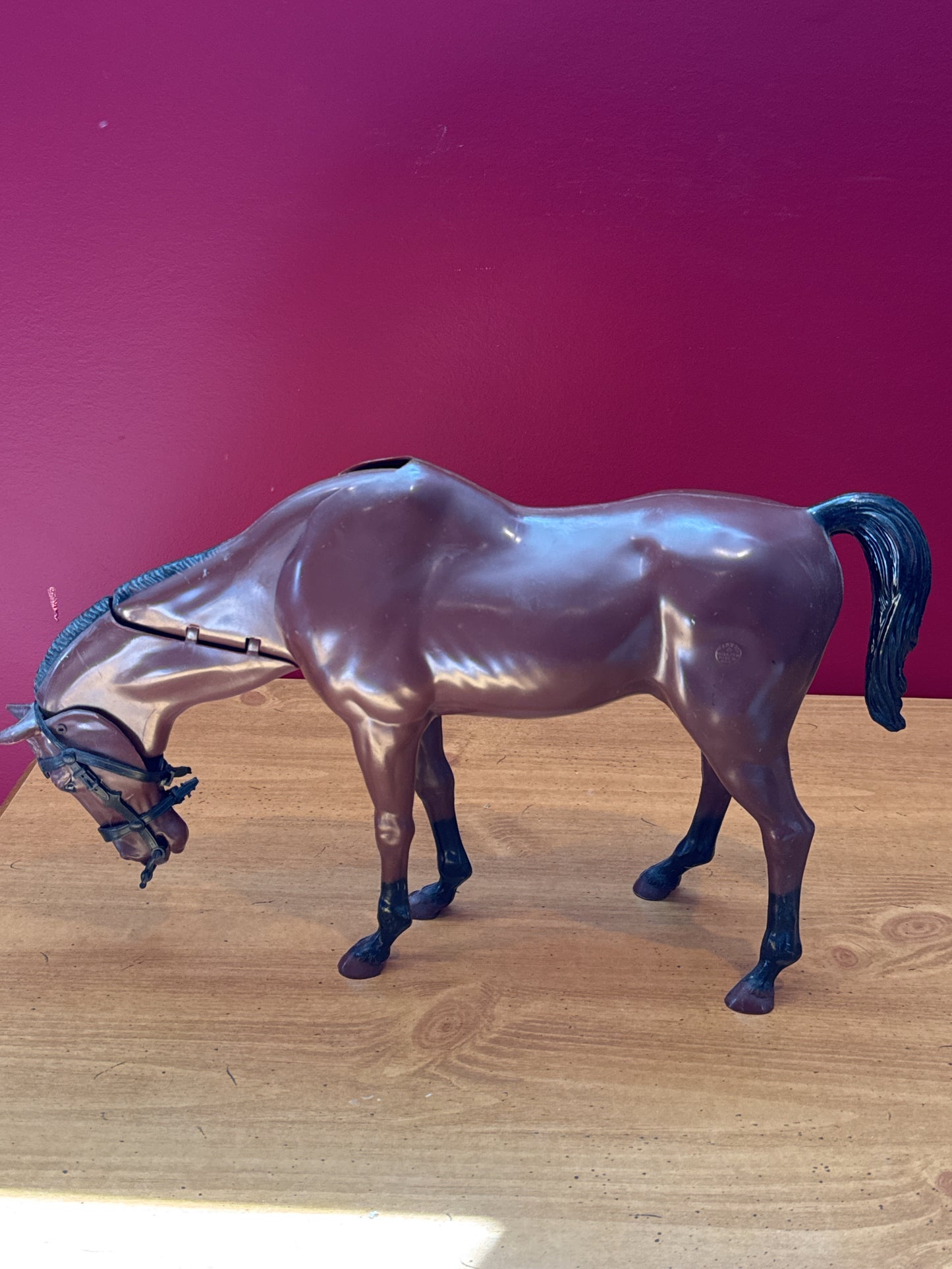 Vintage Marx Johnny West Articulated Brown Horse