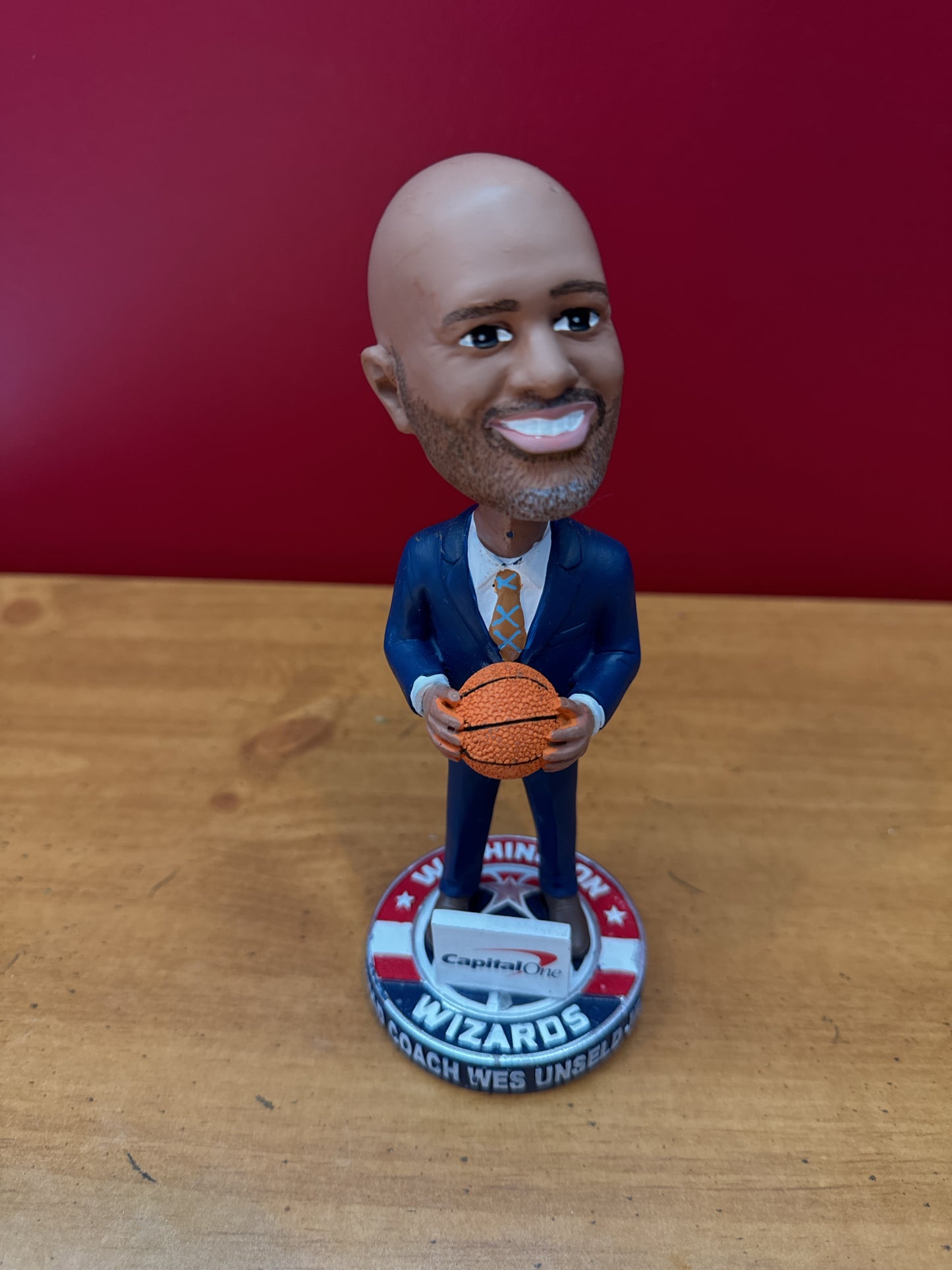 Washington Wizards Head Coach Wes Unseld Jr. NBA Basketball Bobblehead New in Box