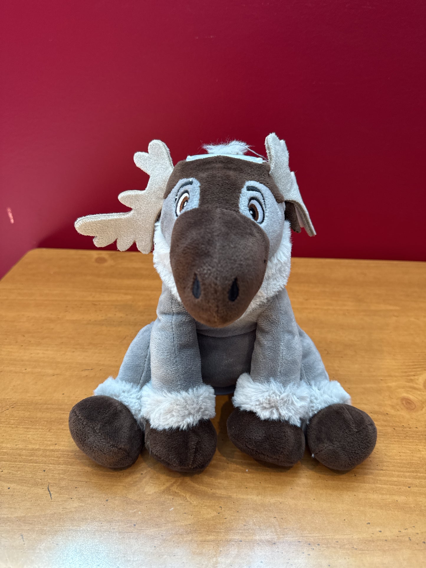 Disney's Frozen Sven Plush Coin Bank Gray & Brown 8" Tall