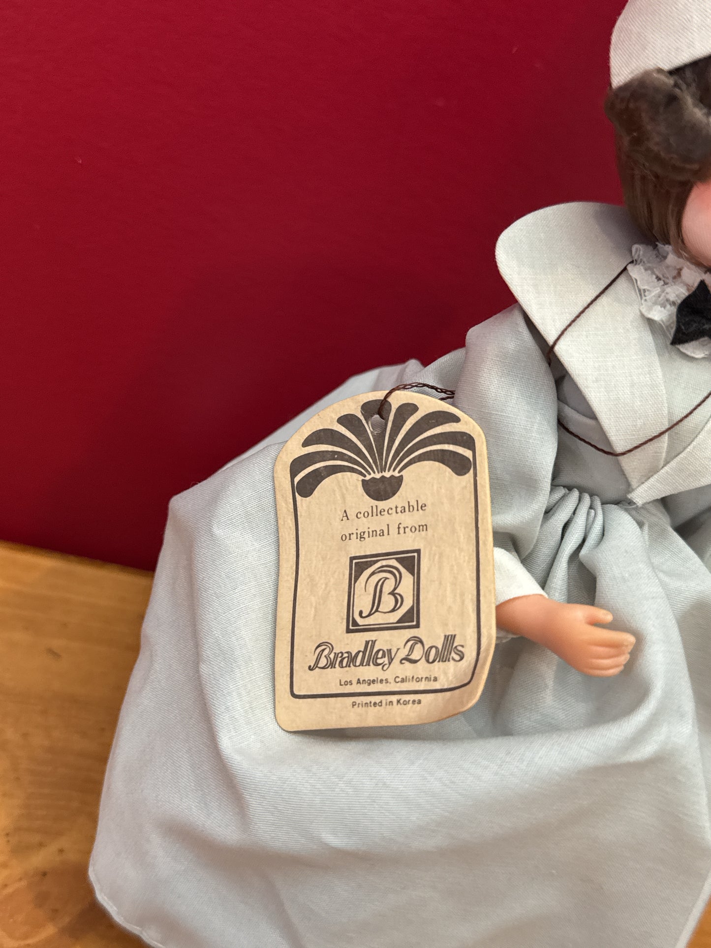 Vintage Bradley Dolls Big Eyes Nurse 1970's Career Woman 8" Display Collectible