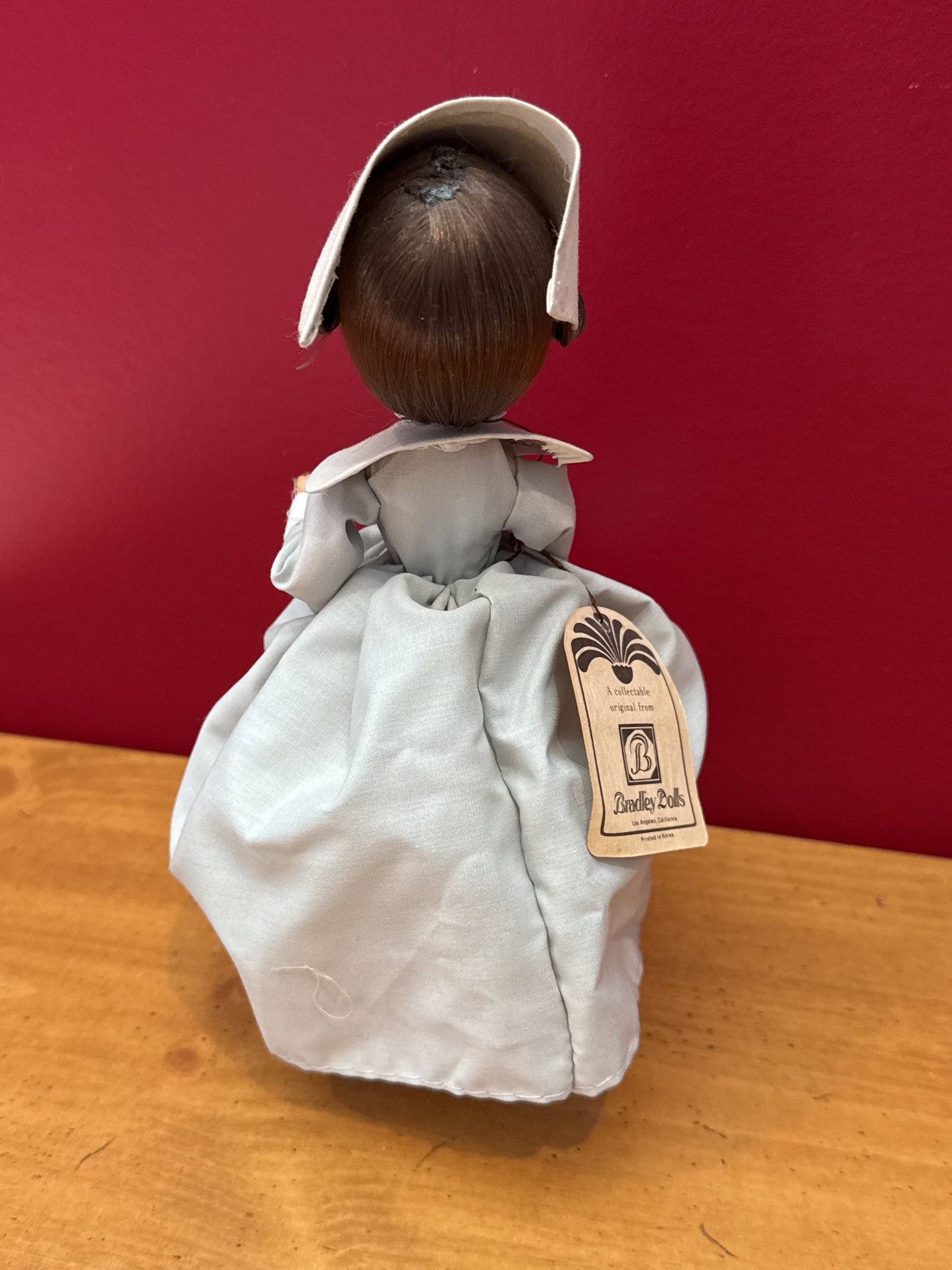 Vintage Bradley Dolls Big Eyes Nurse 1970's Career Woman 8" Display Collectible