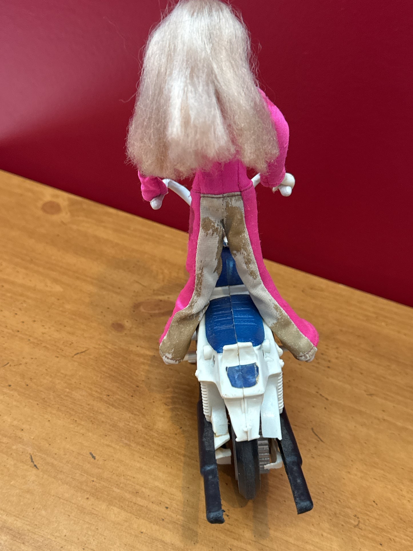 Vintage 1974 Ideal Toy Derry Daring Stund Cycle 1st Editiion with Rider