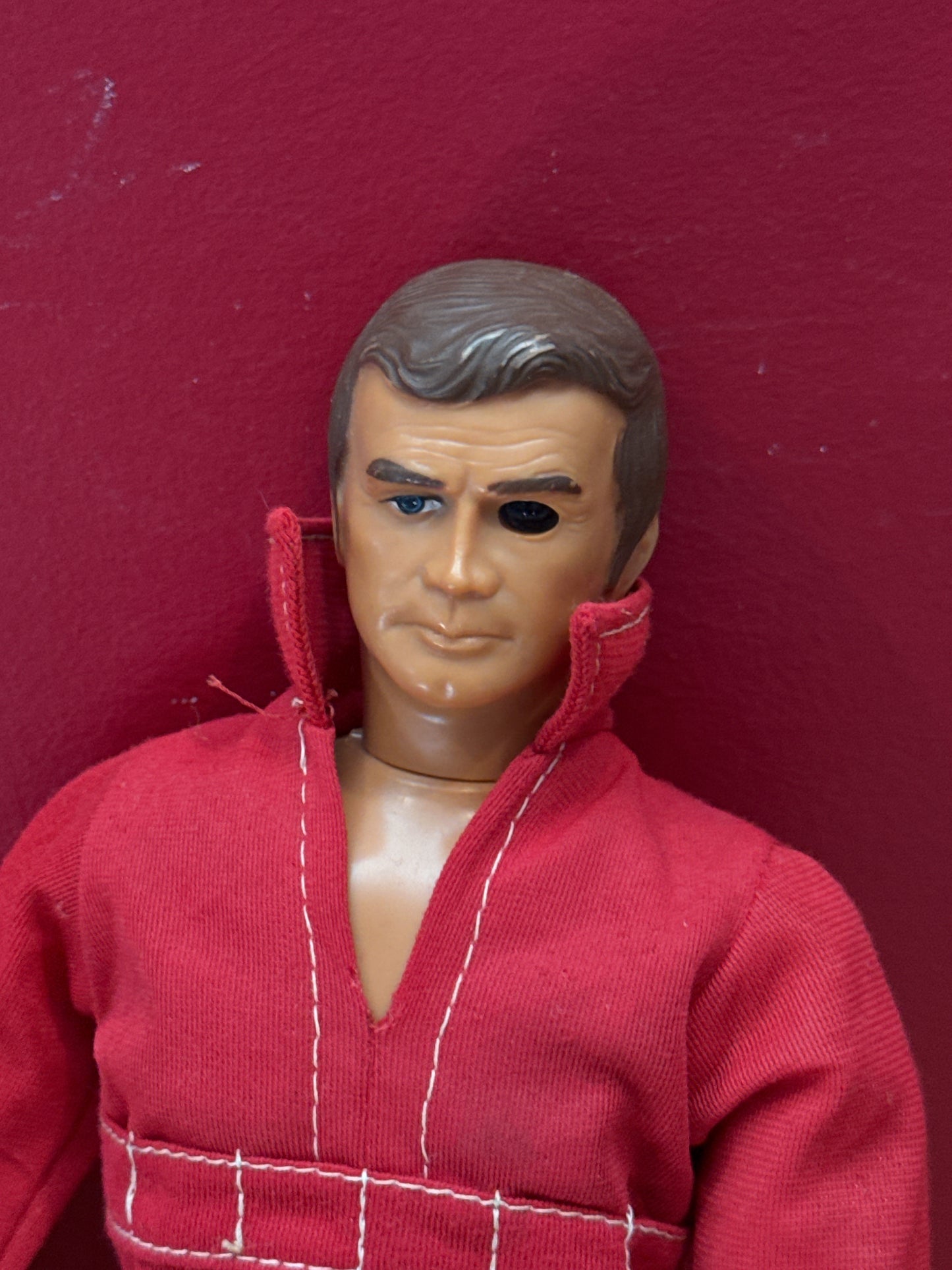 Steve Austin Six Million Dollar Man Bionic Man 13" 1975 Vintage Action Figure No Shoes No Arm