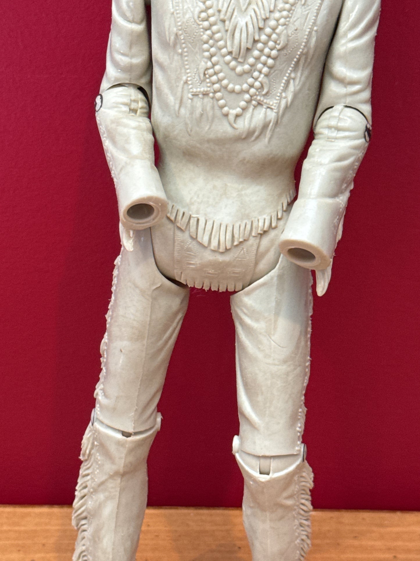 Vintage 1967 Marx Johnny West Geronimo Indian Action Figure 12" Doll No Hands