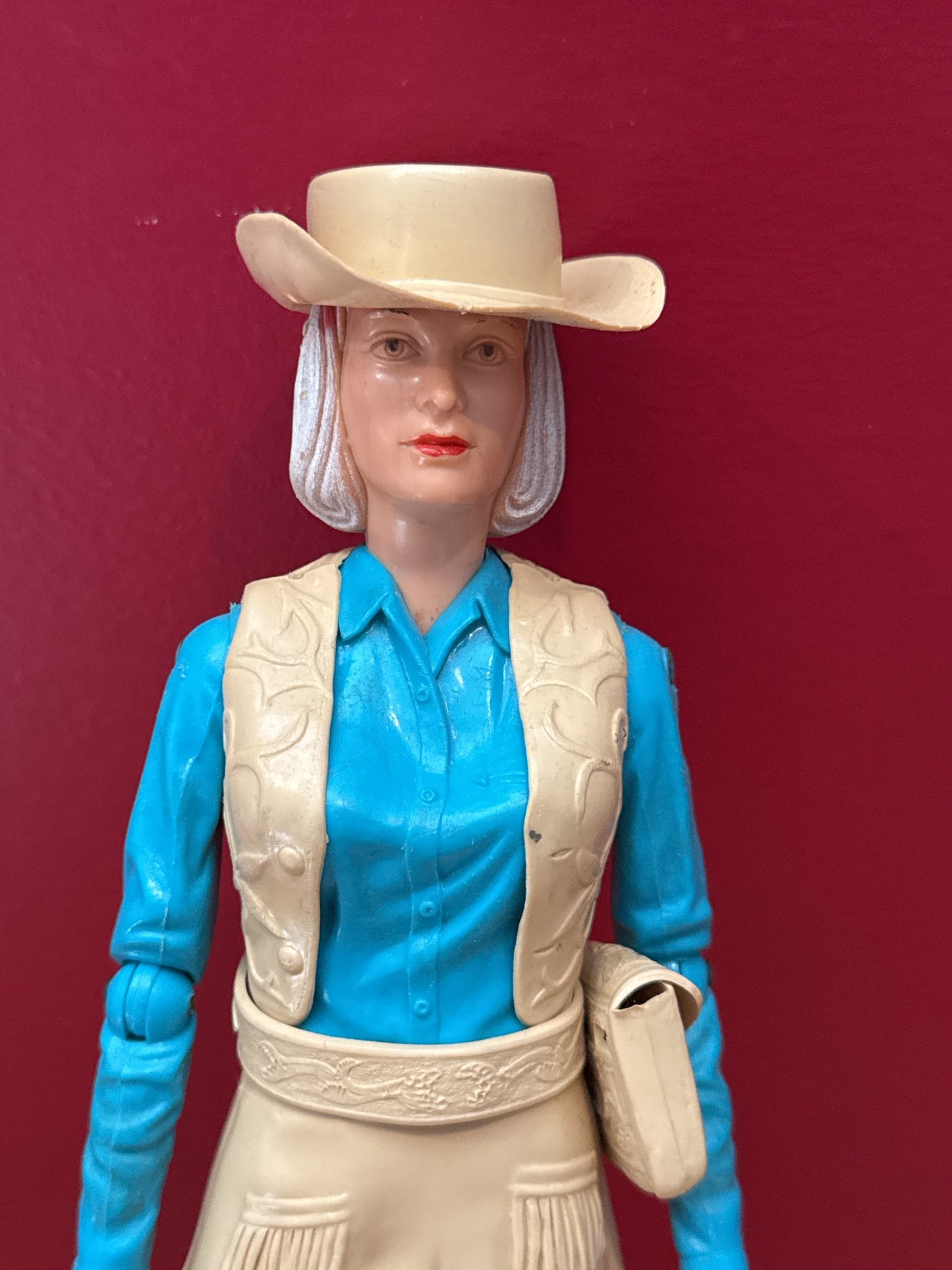 Vintage Marx Jane West Action Figure 12" Doll Best of the West Johnny West