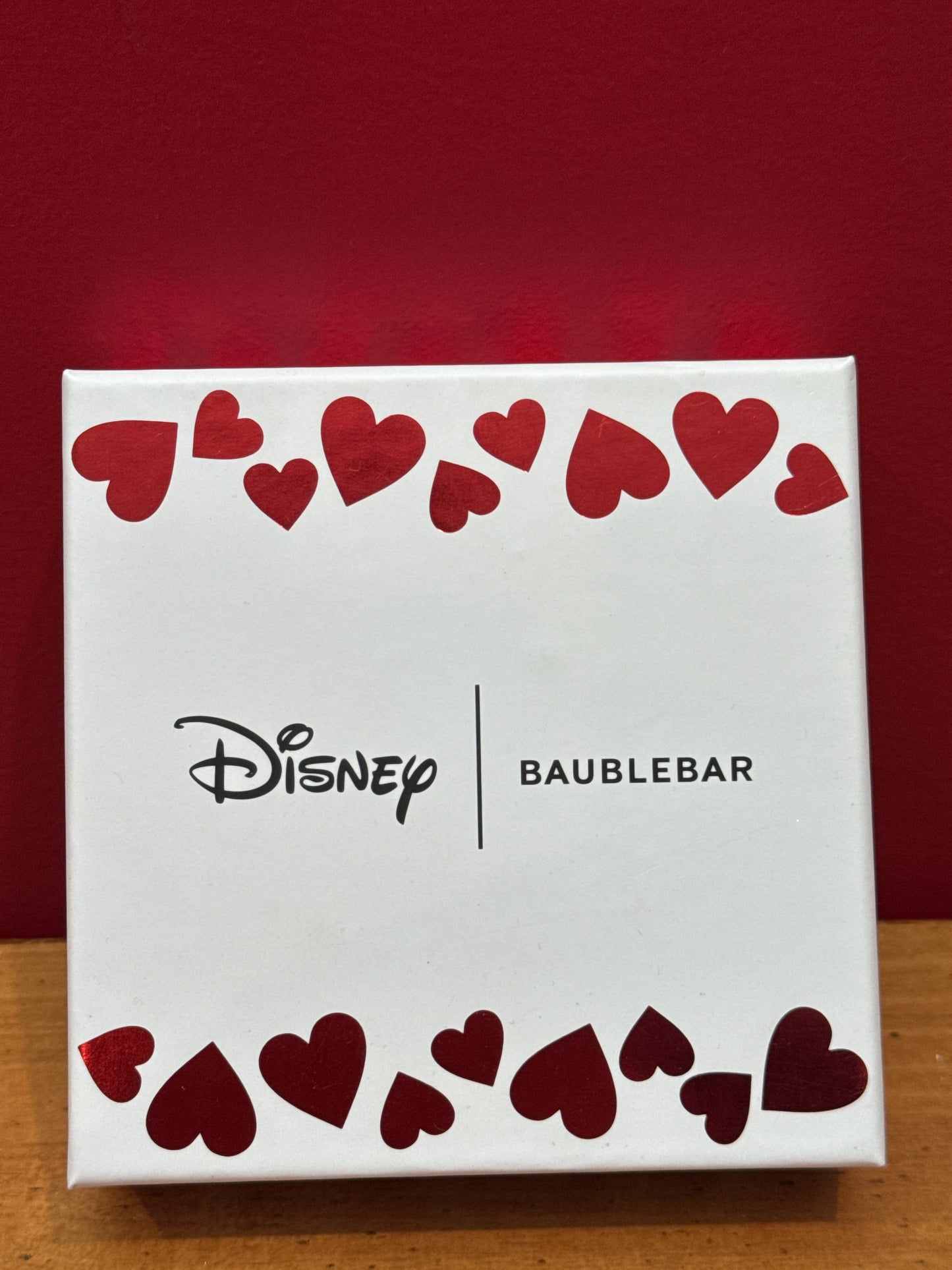Baublebar Disney Valentines Mickey Mouse Enamel Heart Earrings New in Box