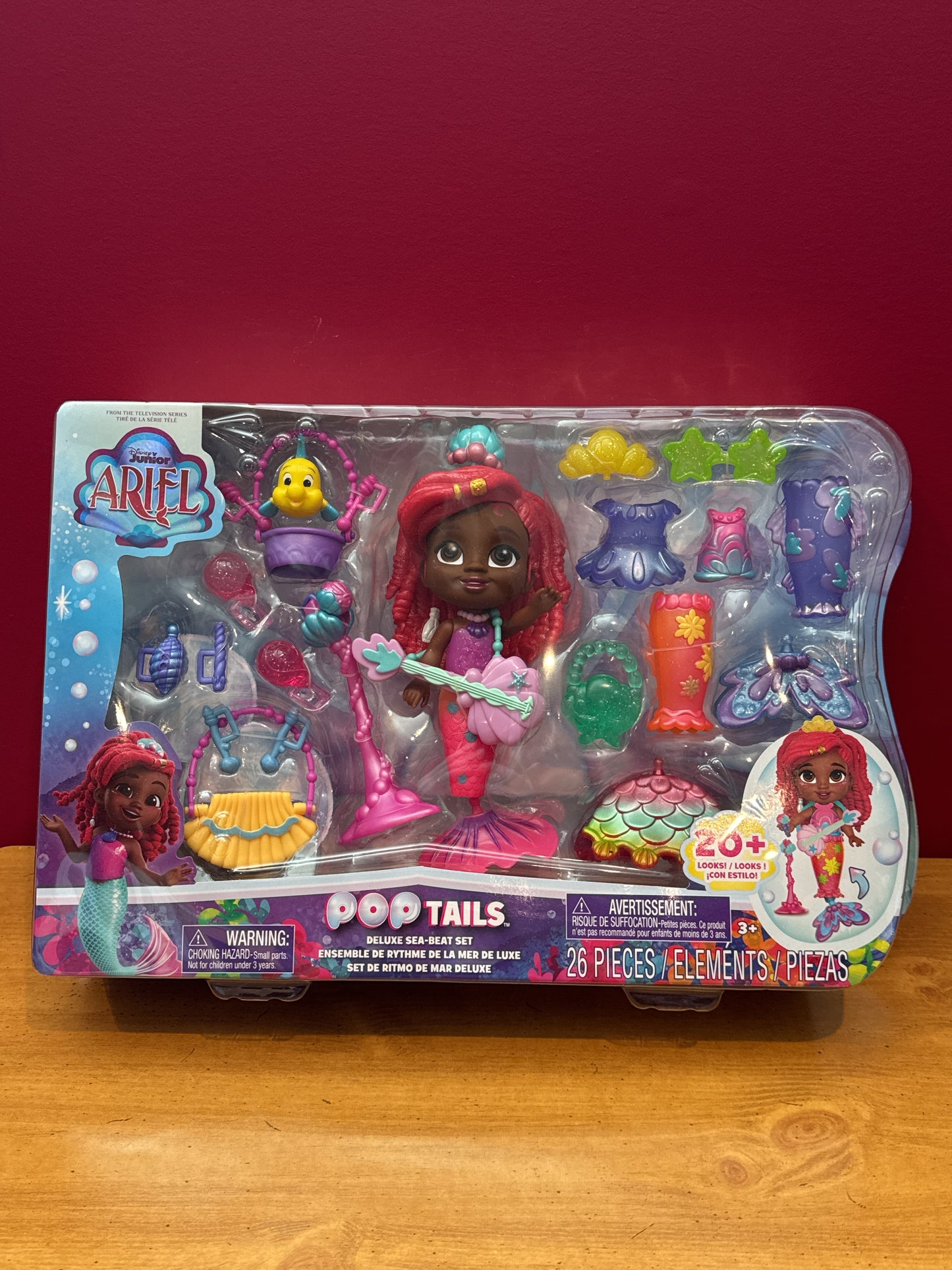 Disney Junior Ariel Pop Tails Deluxe Sea-Stage Set 26 Pieces New in Box