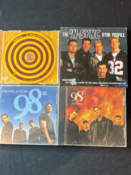 N'Sync (2) and 98 degrees (2) CDs N'Sync Star Profile with Booklet