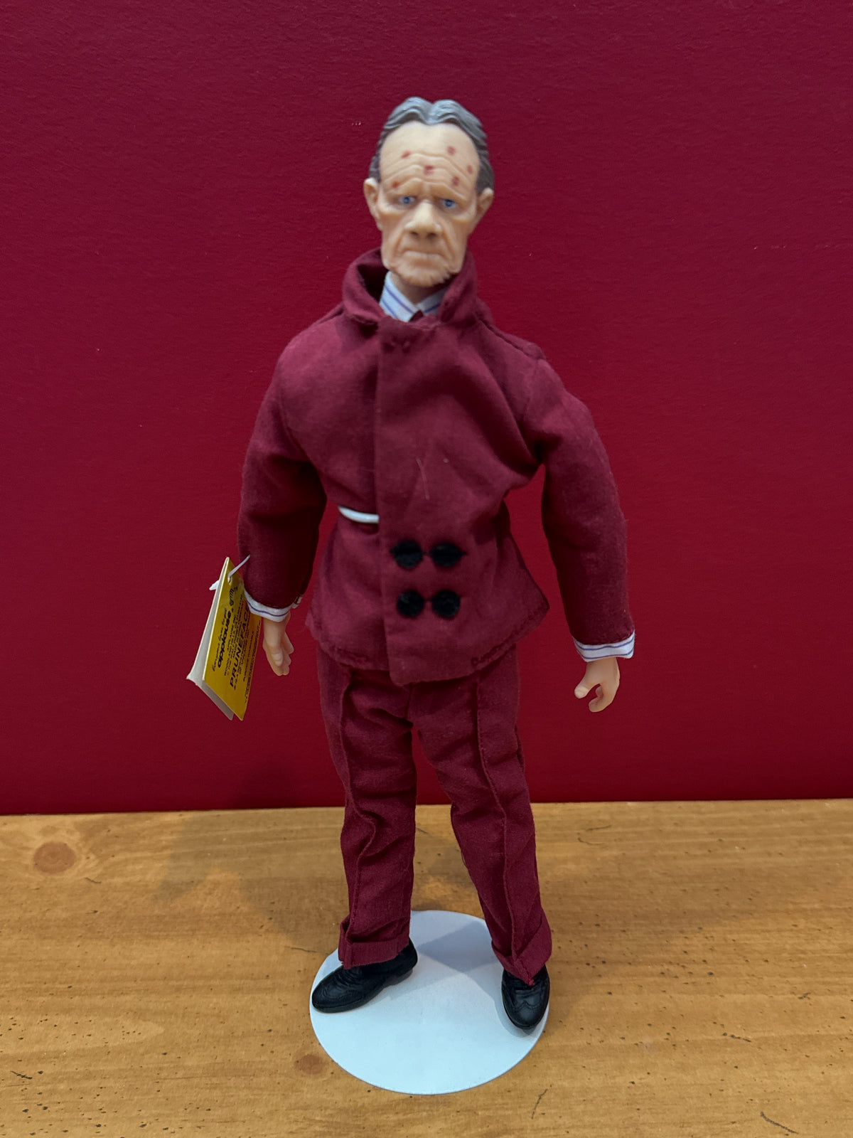 Dick Tracy Vintage 1990 10" Applause Pruneface Doll with Stand New with Tags