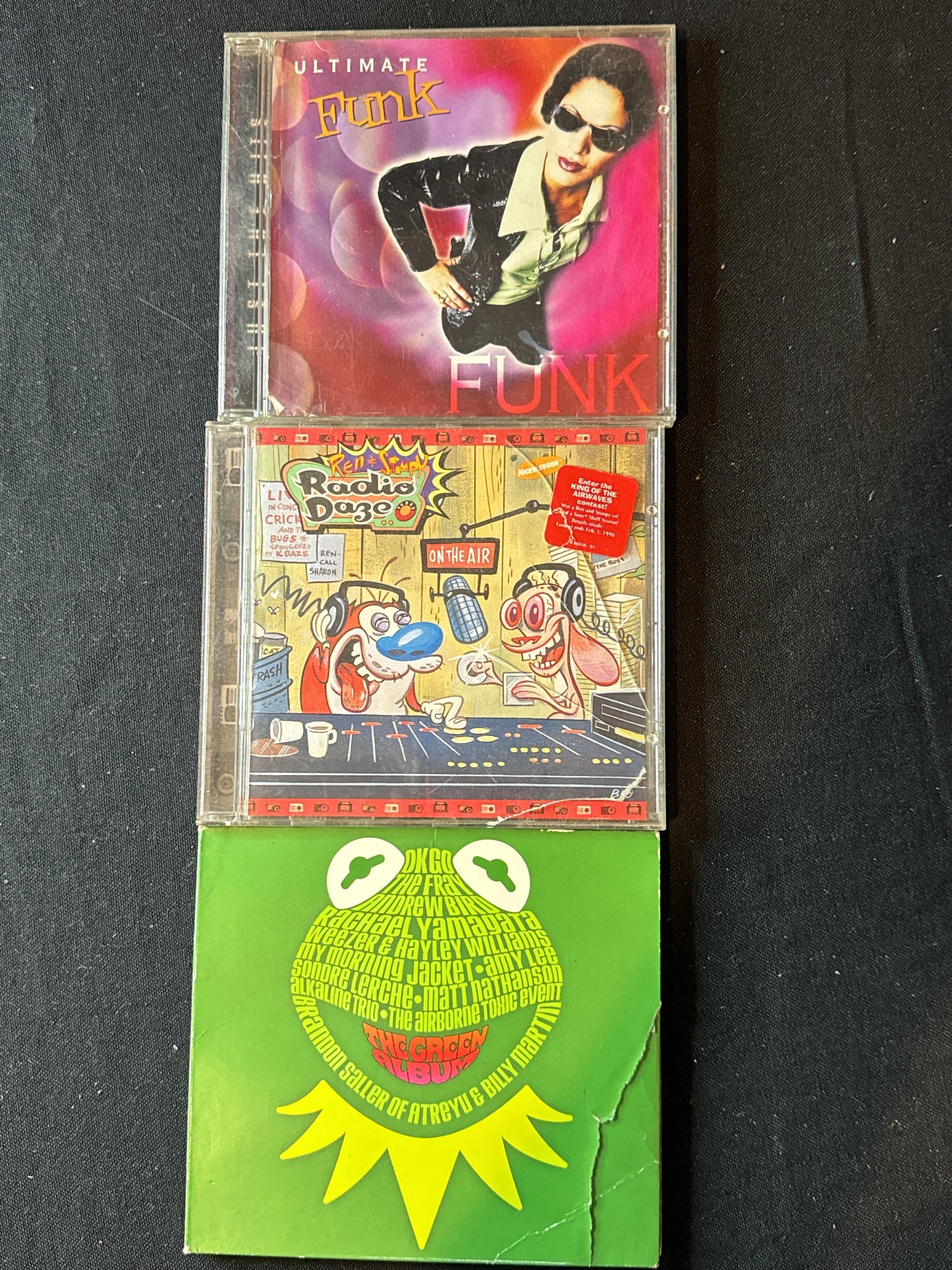 Miscellaneous Music CD (3) Muppets, Ren & Stimpy, Ultimate Funk