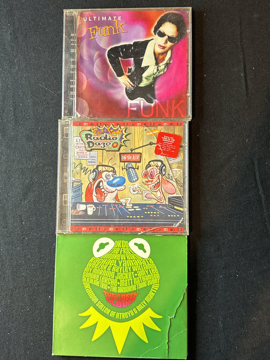 Miscellaneous Music CD (3) Muppets, Ren & Stimpy, Ultimate Funk