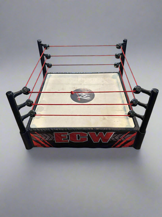 Mattel WWE WWF RAW ECW Smackdown Wrestling Ring Arena Spring Loaded 2010 12.5" Wide