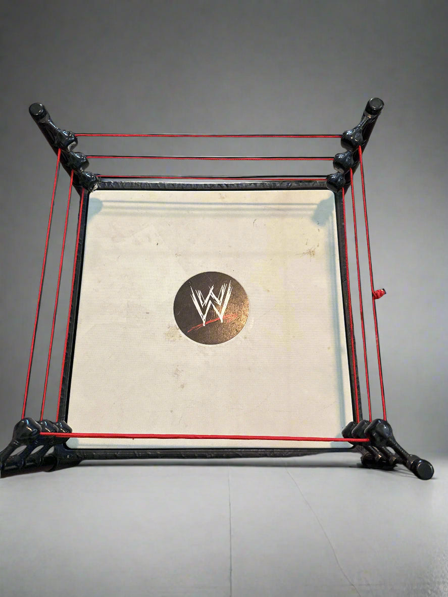 Mattel WWE WWF RAW ECW Smackdown Wrestling Ring Arena Spring Loaded 2010 12.5" Wide