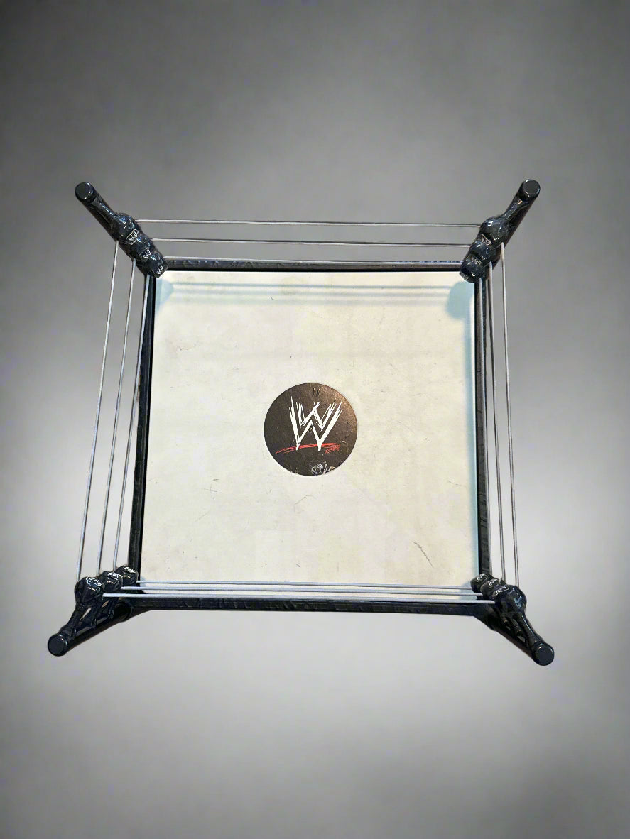 Mattel WWE WWF RAW Smackdown Wrestling Ring Arena Spring Loaded 2010 12.5" Wide