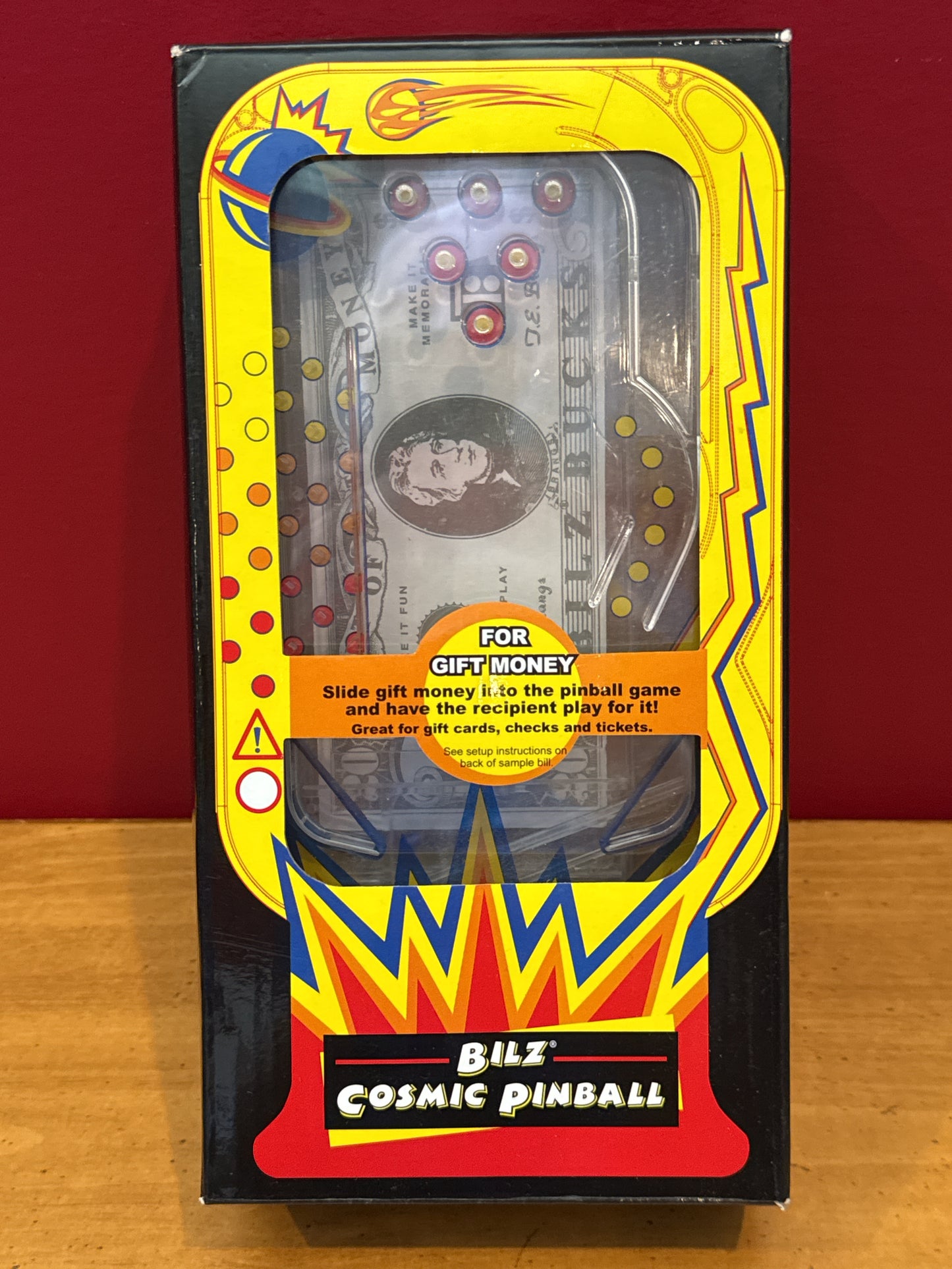 BILZ Money Puzzle - Cosmic Pinball for Cash, Gift Cards and Tickets, Fun Reusable