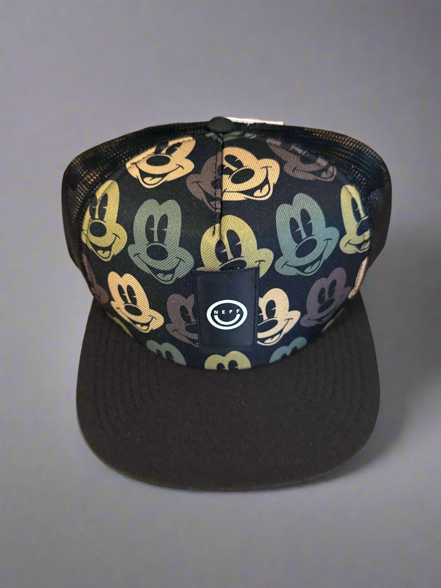 New Disney Mickey Mouse NEFF Baseball Cap Hat Mesh Back Adjustable Strap New w/ Tag