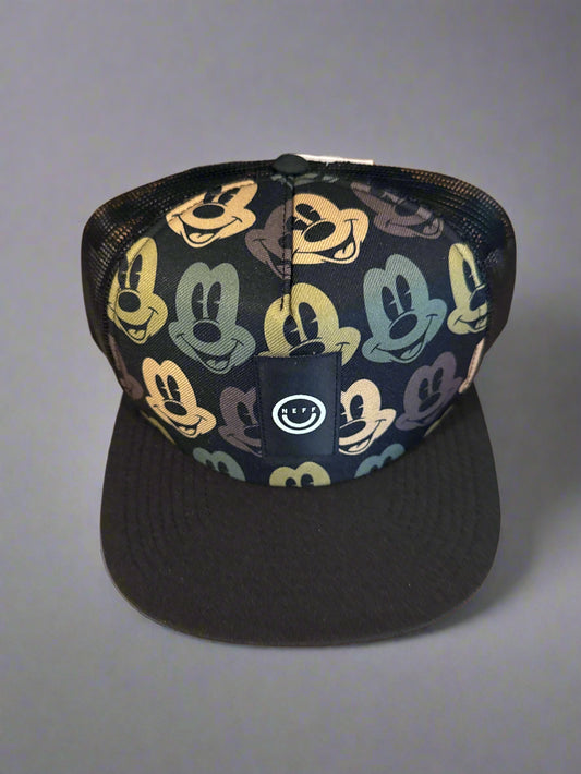 New Disney Mickey Mouse NEFF Baseball Cap Hat Mesh Back Adjustable Strap New w/ Tag