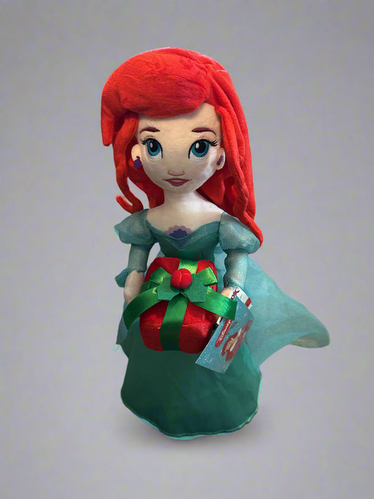 Disney Ariel Holding Present Holiday Standing Greeter 19" Tall New w/ Tags