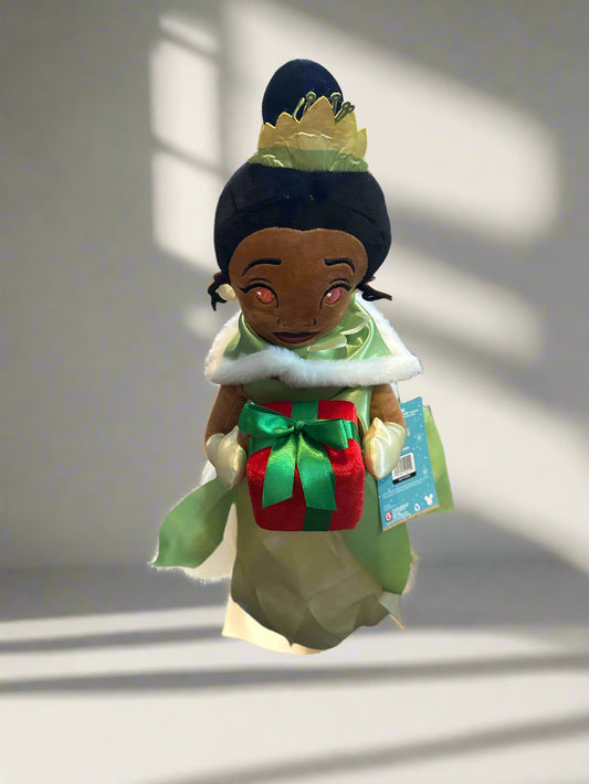Disney Tiana Holding Present Holiday Standing Greeter 20" Tall New w/ Tags
