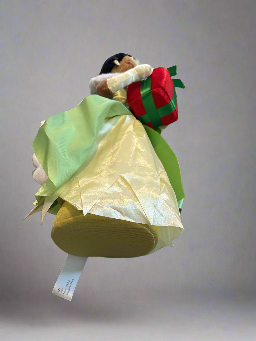 Disney Tiana Holding Present Holiday Standing Greeter 20" Tall New w/ Tags