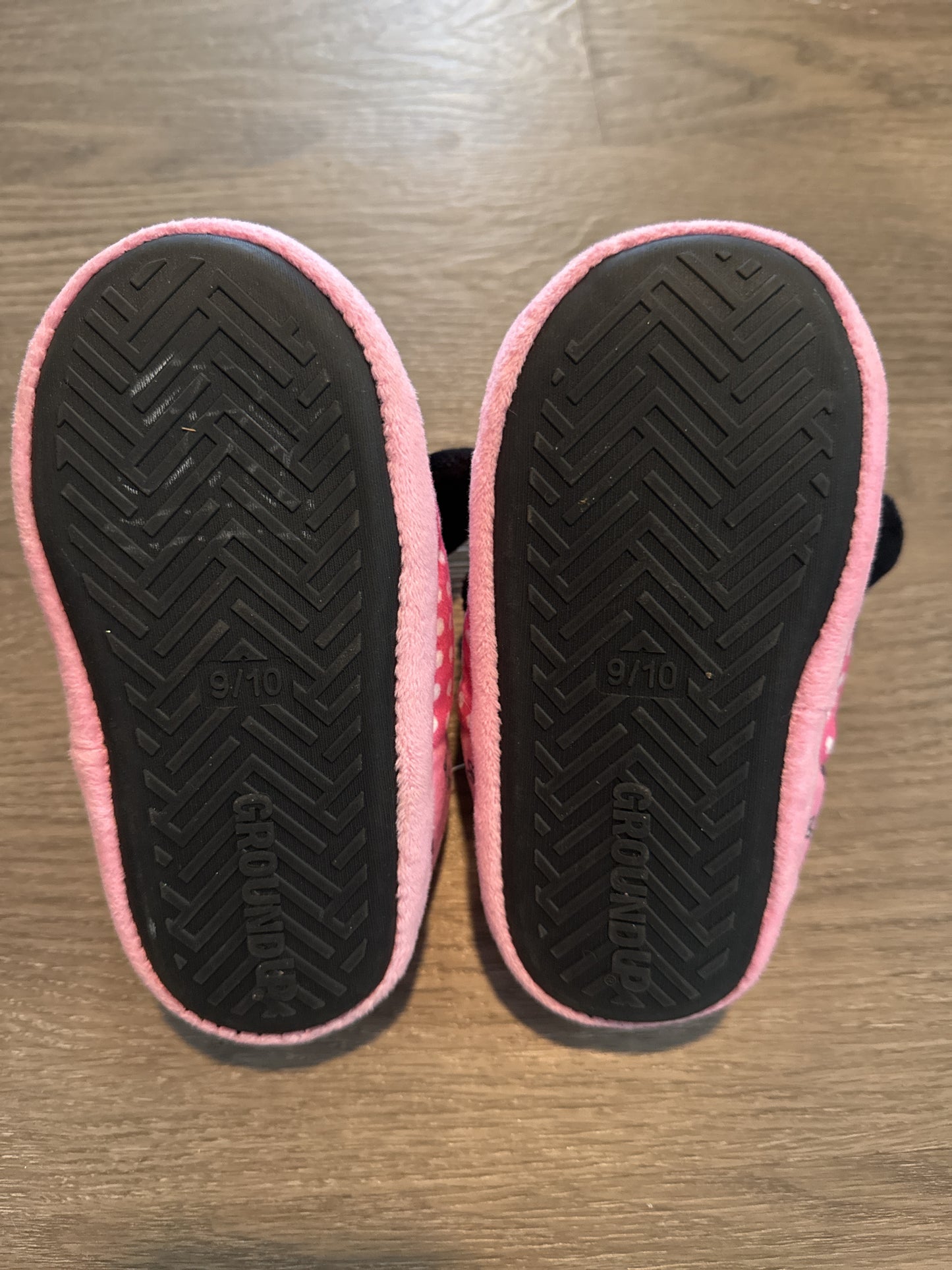 Disney Minnie Mouse Pink Toddler Slippers Size 9/10 Excellent Condition
