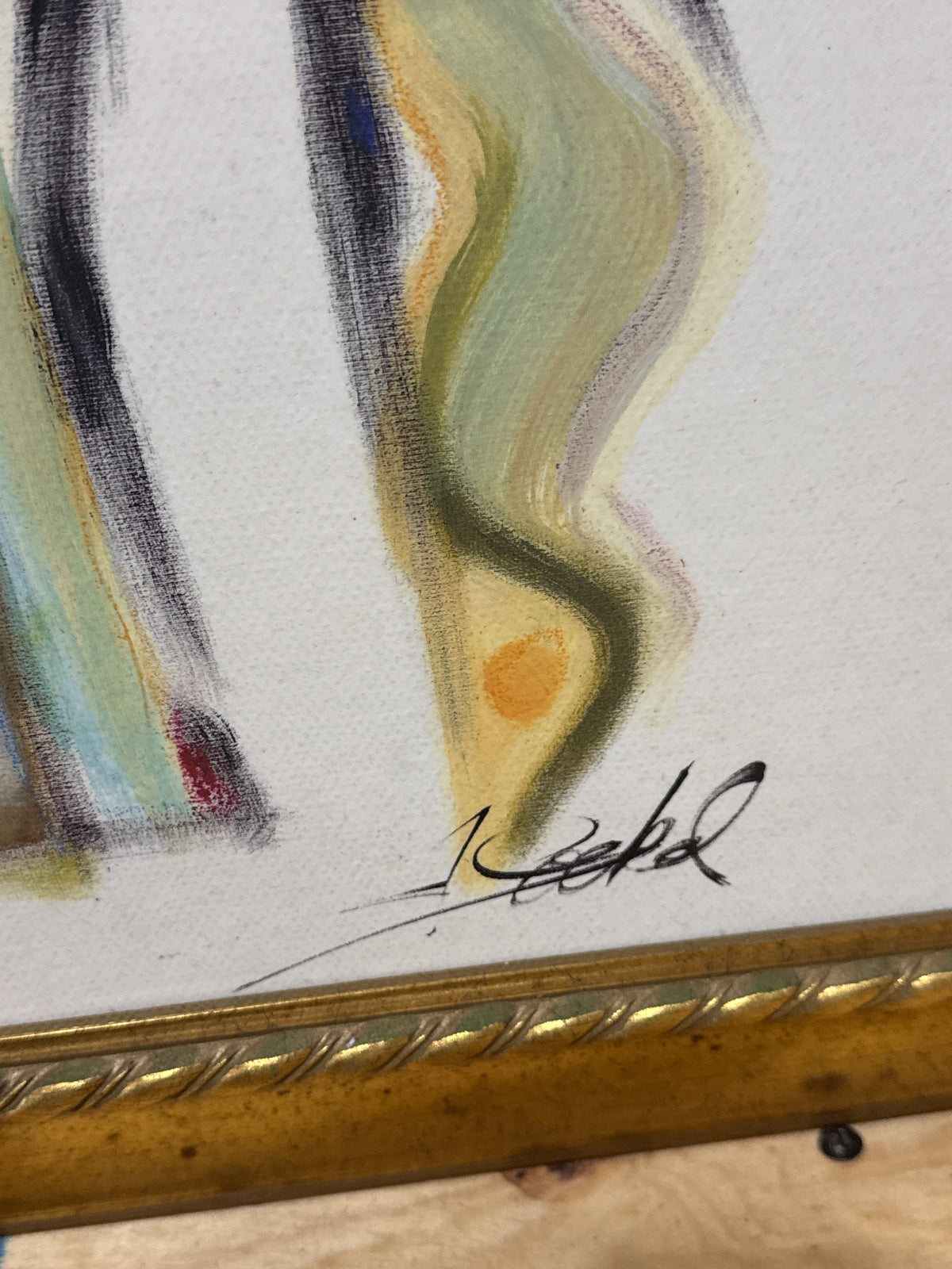 Alfred Gockel “Disco Fever” Framed Art Print Framed size 17" x 29"