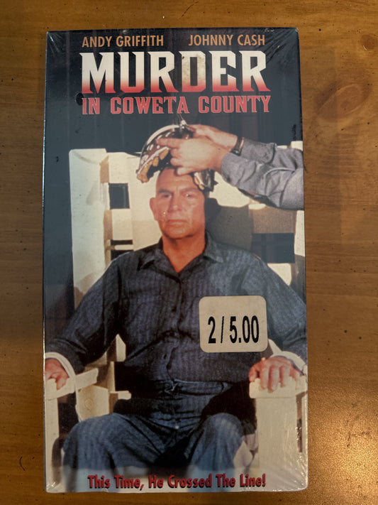 Murder in Coweta County VHS Unopened Sealed in Plastic Andy Griffith Johnny Cash