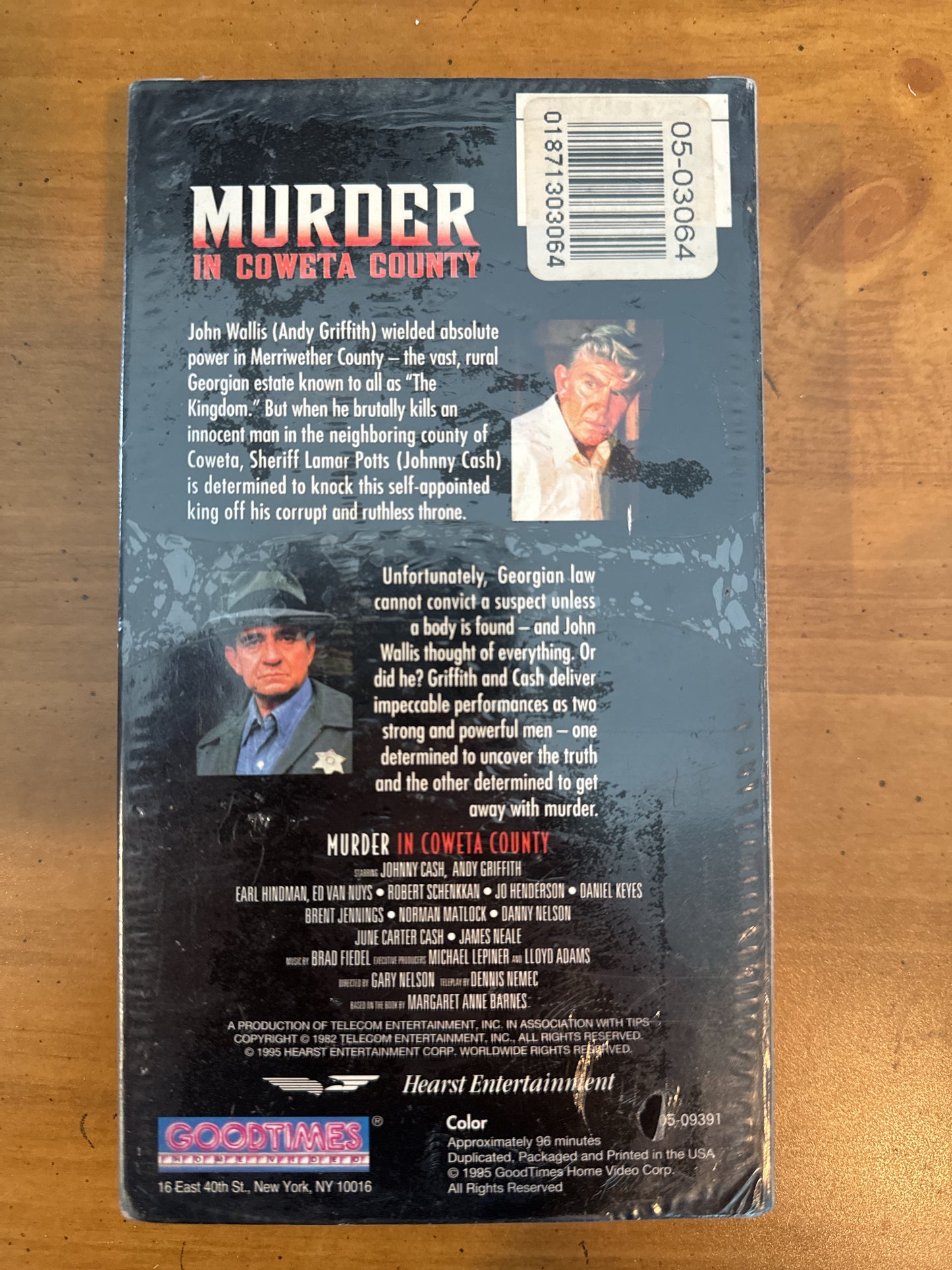 Murder in Coweta County VHS Unopened Sealed in Plastic Andy Griffith Johnny Cash