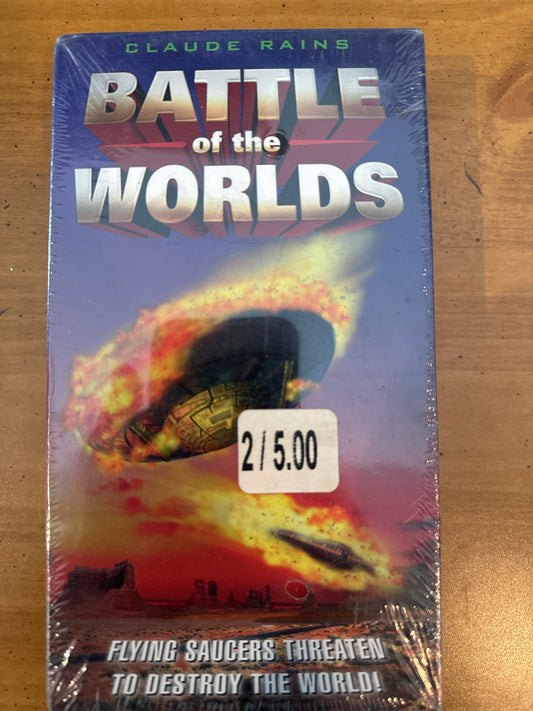 Battle of the Worlds Claude Rains VHS New Sealed in Plastic