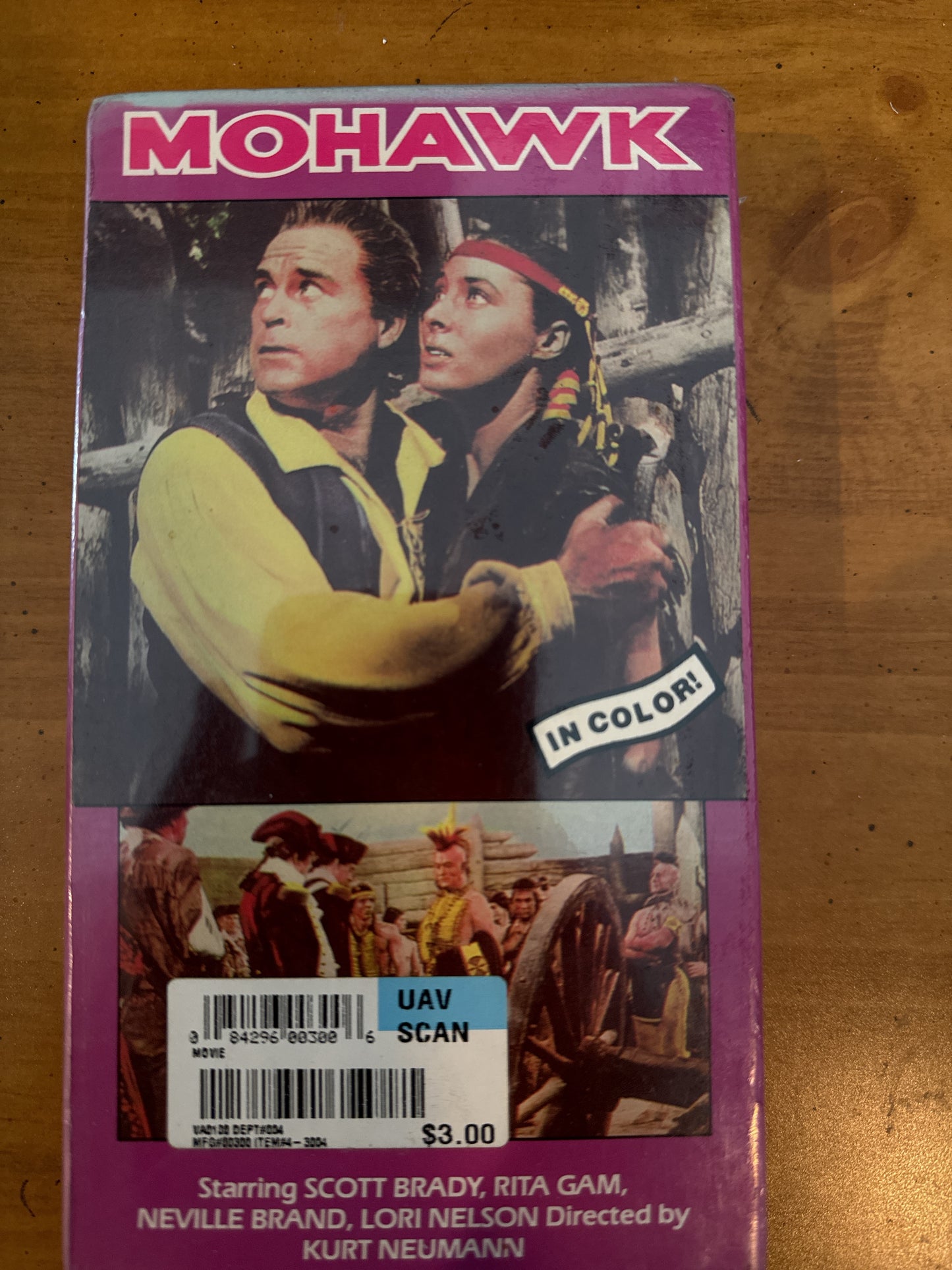 Mohawk In color VHS Scott Brady, Rita Gam New Sealed in Plastic