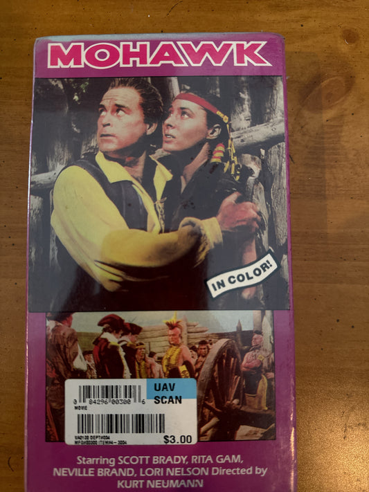 Mohawk In color VHS Scott Brady, Rita Gam New Sealed in Plastic