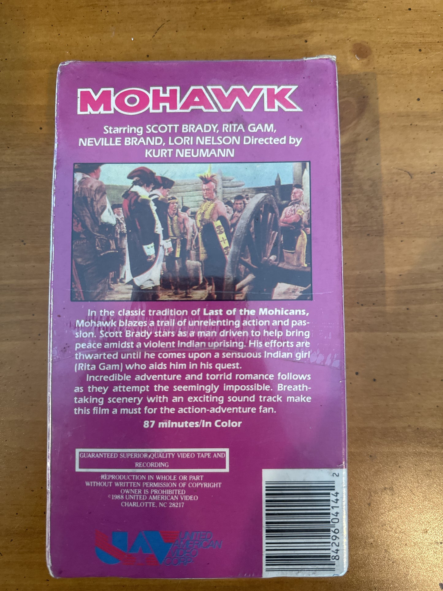 Mohawk In color VHS Scott Brady, Rita Gam New Sealed in Plastic