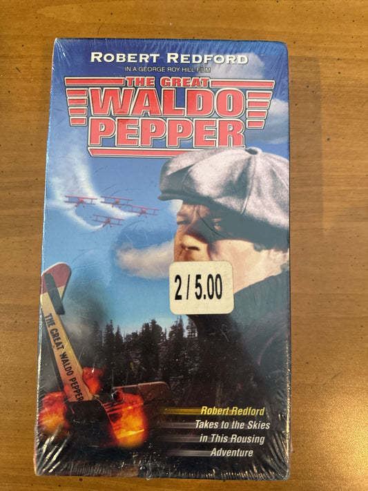 The Great Waldo Pepper Robert Redford VHS New Sealed in Plastic