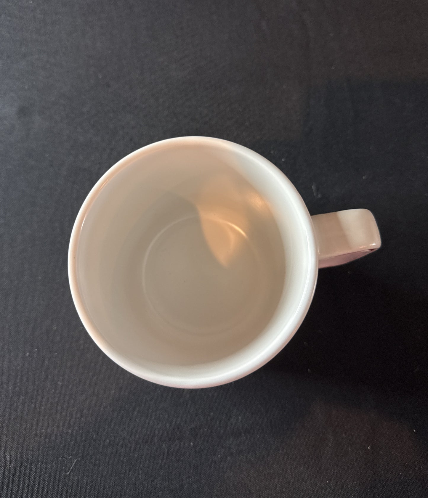 Market Finds Cherry White Coffee Cup Mug 4 3/8" Tall New