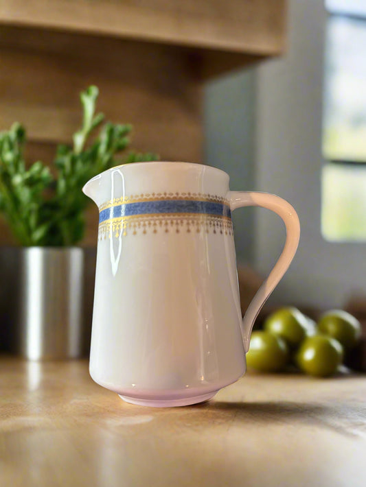 Noritake Blue Dawn Pattern Creamer 8oz 4" Tall