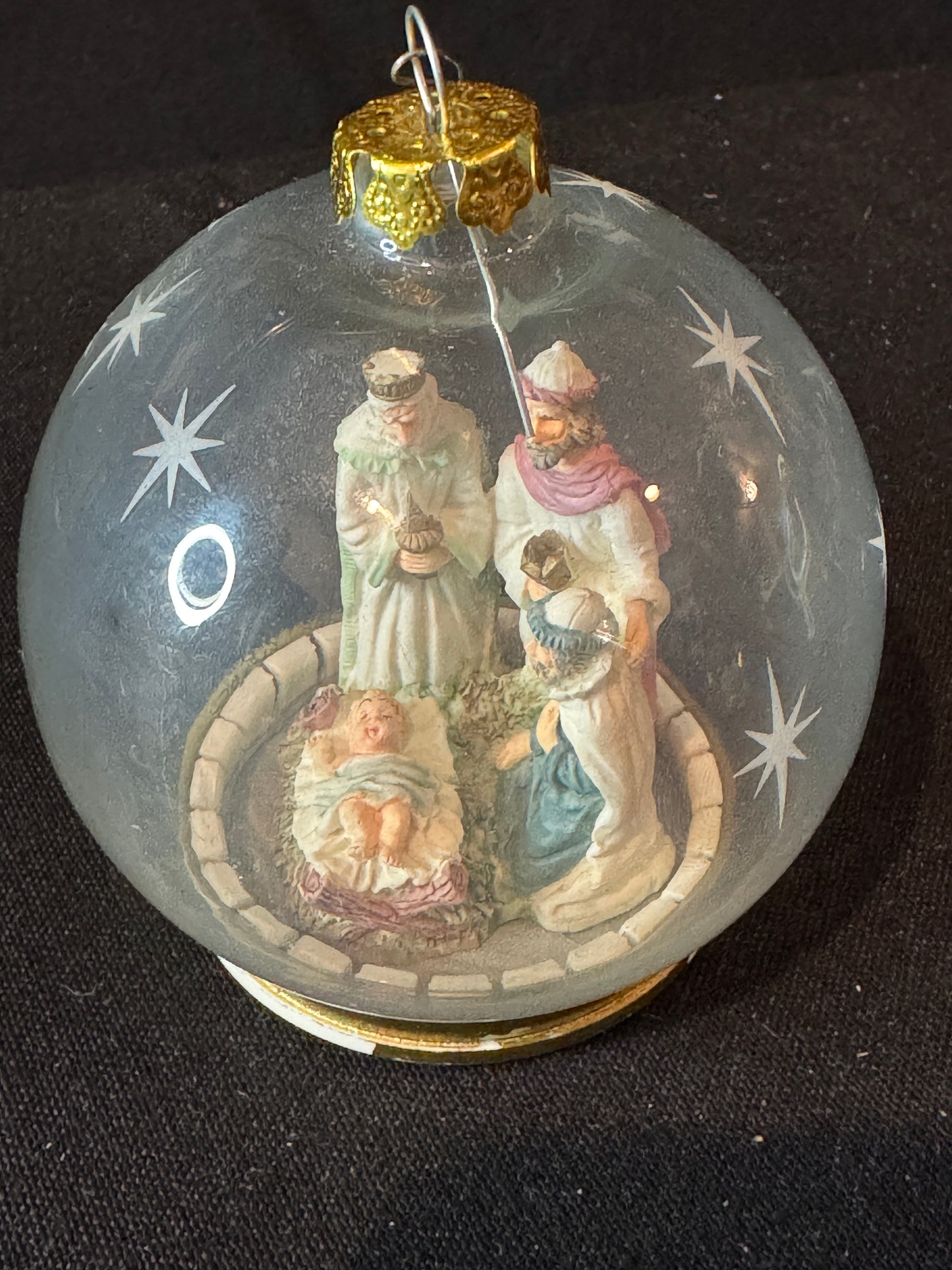 Three Christmas Ornaments House of Lloyd 3 Kings, Squirrel and Bunny