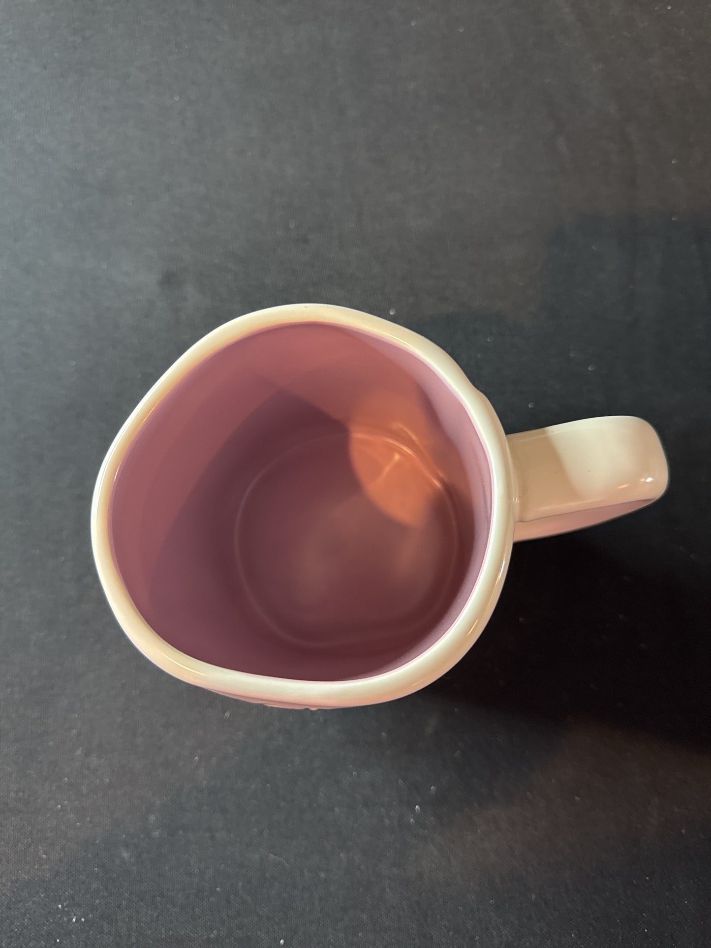 Rae Dunn Grace Upon Grace Coffee Cup Mug Purple Inside New 5" Tall