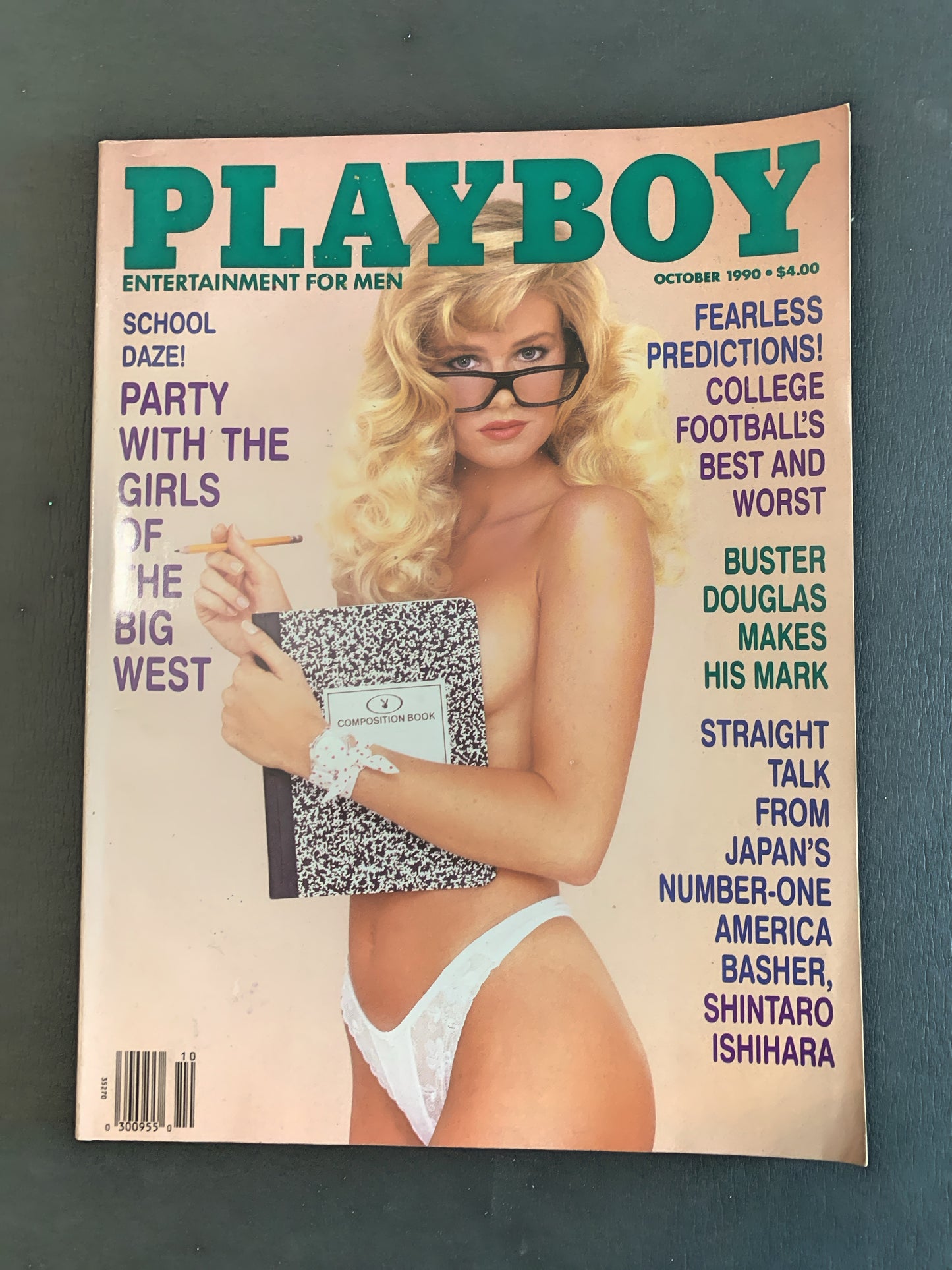 Playboy Magazine October 1990 Girls of the Big West