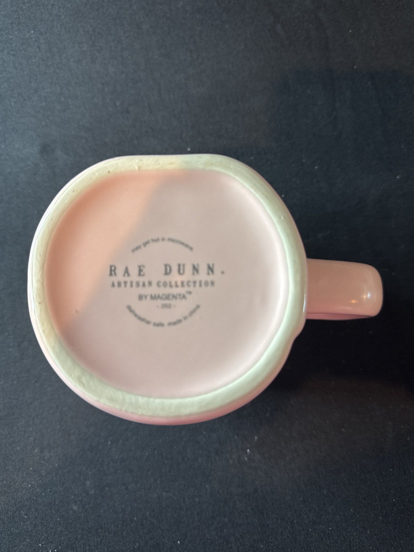 Rae Dunn Fresh Start Pink Large Coffee Mug Cup 4.75" Tall New