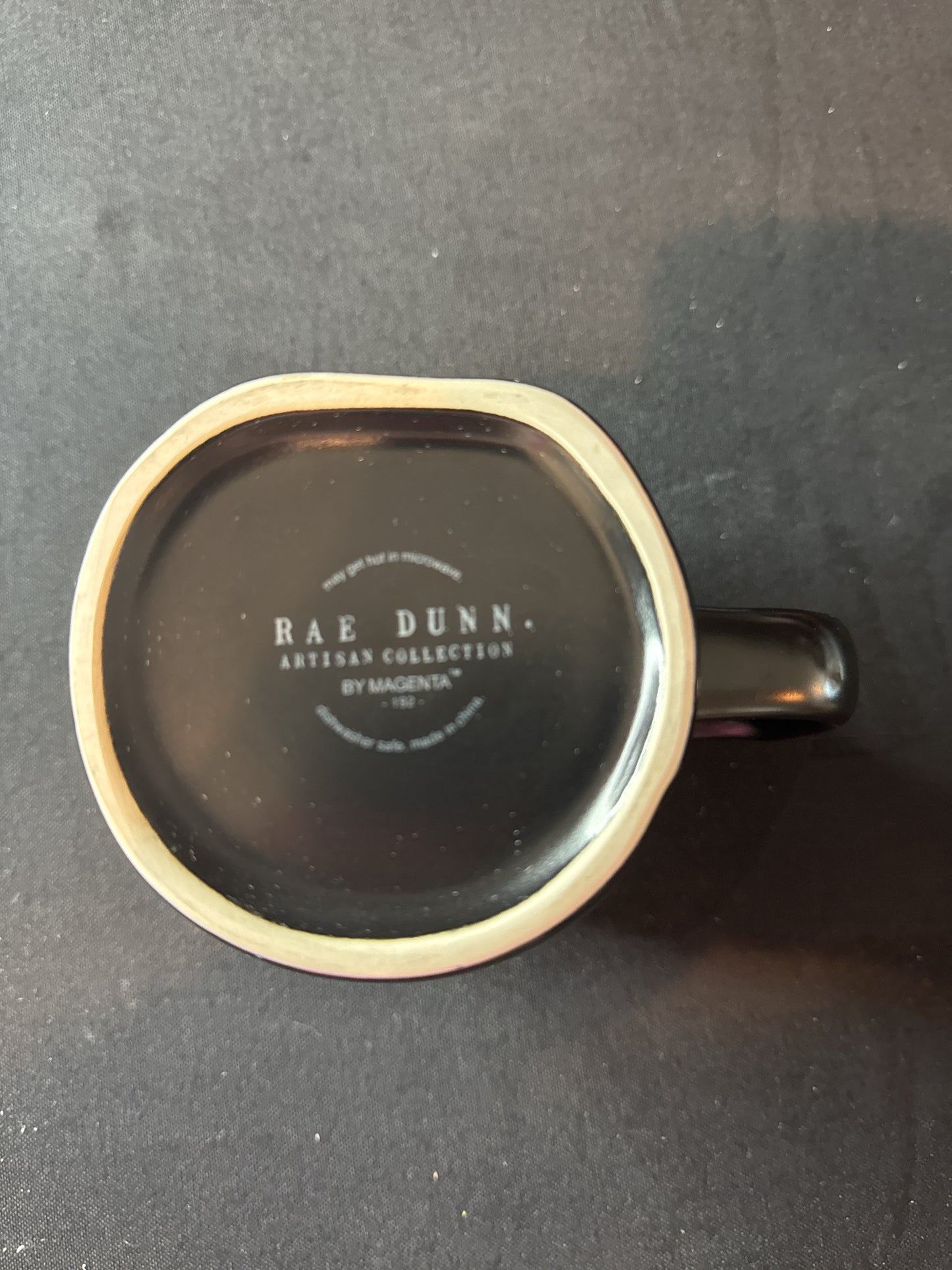 Rae Dunn Black Large Boss Coffee Cup Mug New 4.75" Tall
