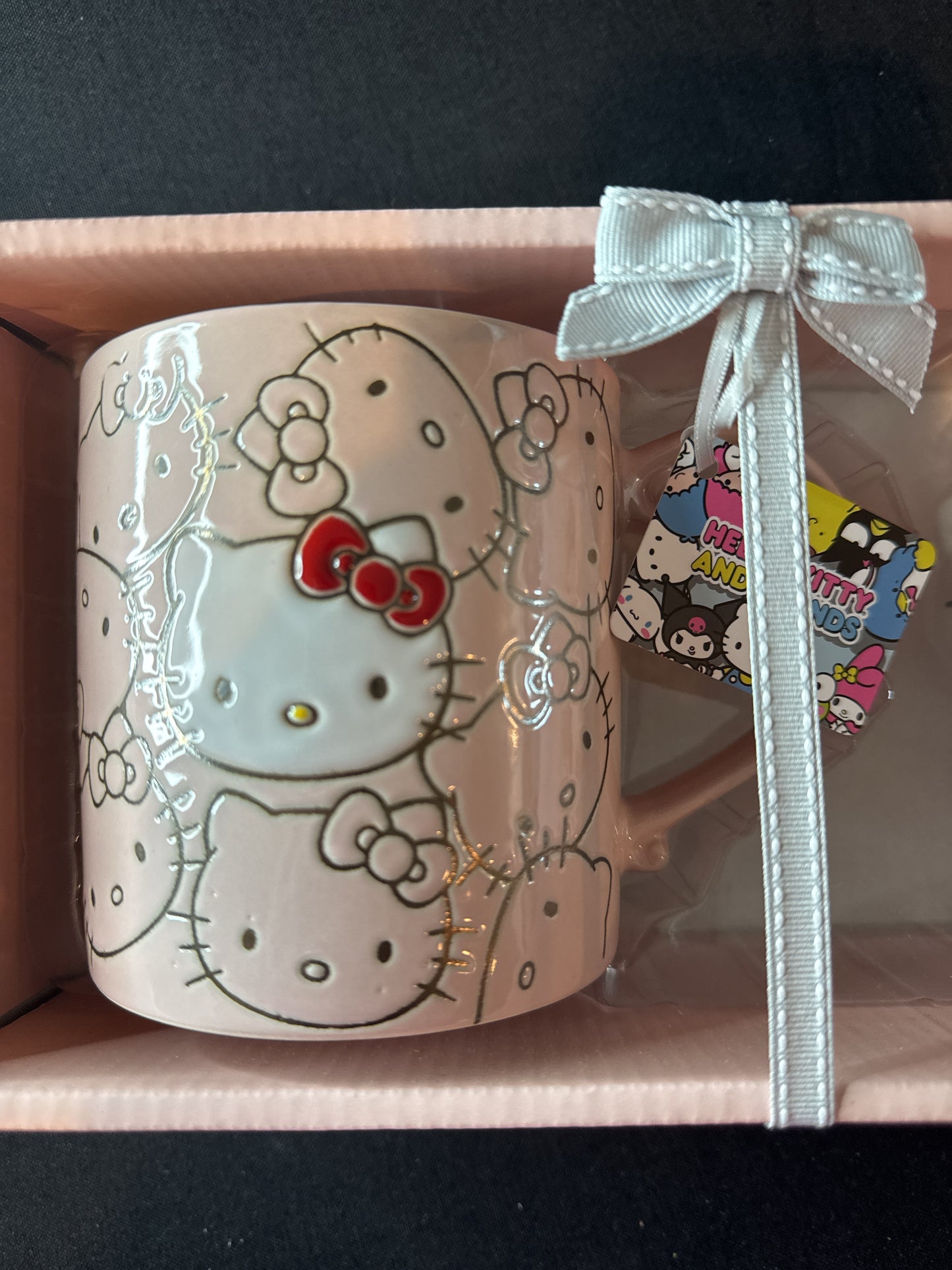 Hello Kitty Large Coffee Mug Cup and Figurine Set by Blue Sky Clayworks New in Box