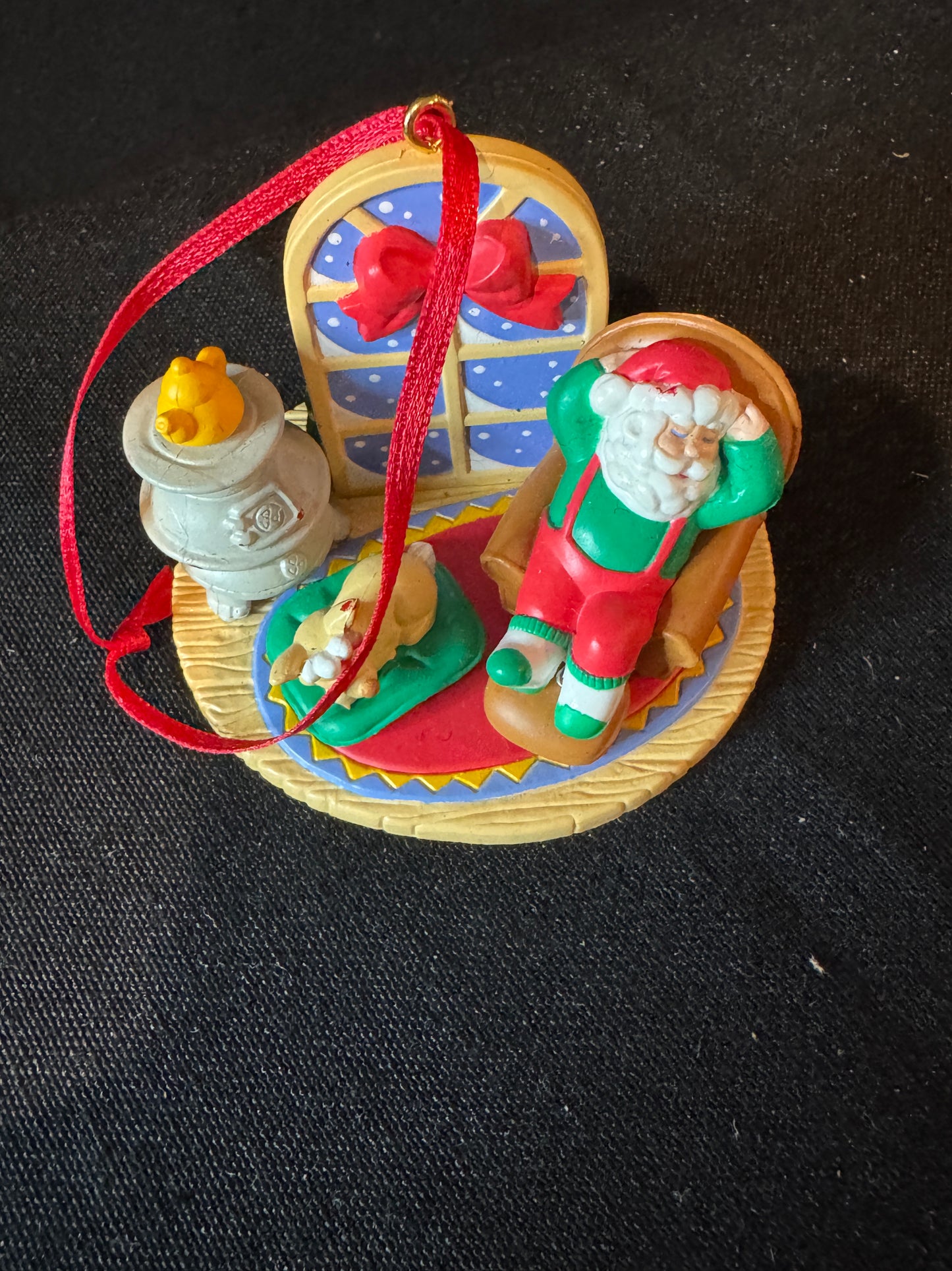 Five (5) Santa Snowman Christmas Ornaments