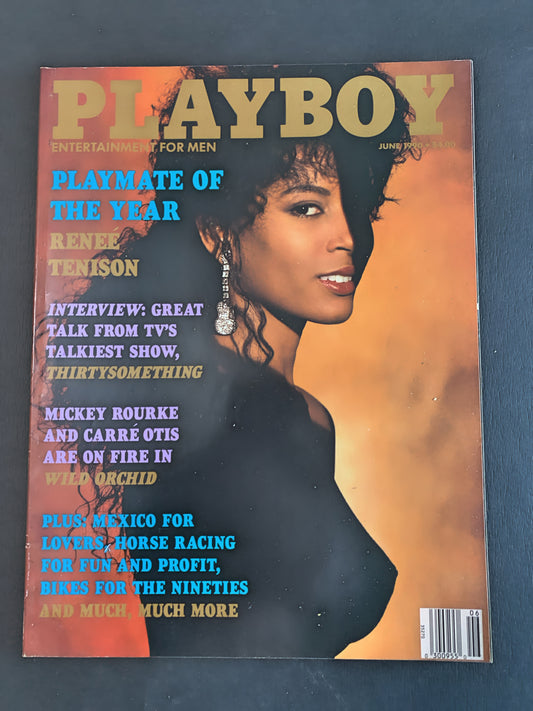 Playboy Magazine June 1990 POTY Renee Tenison