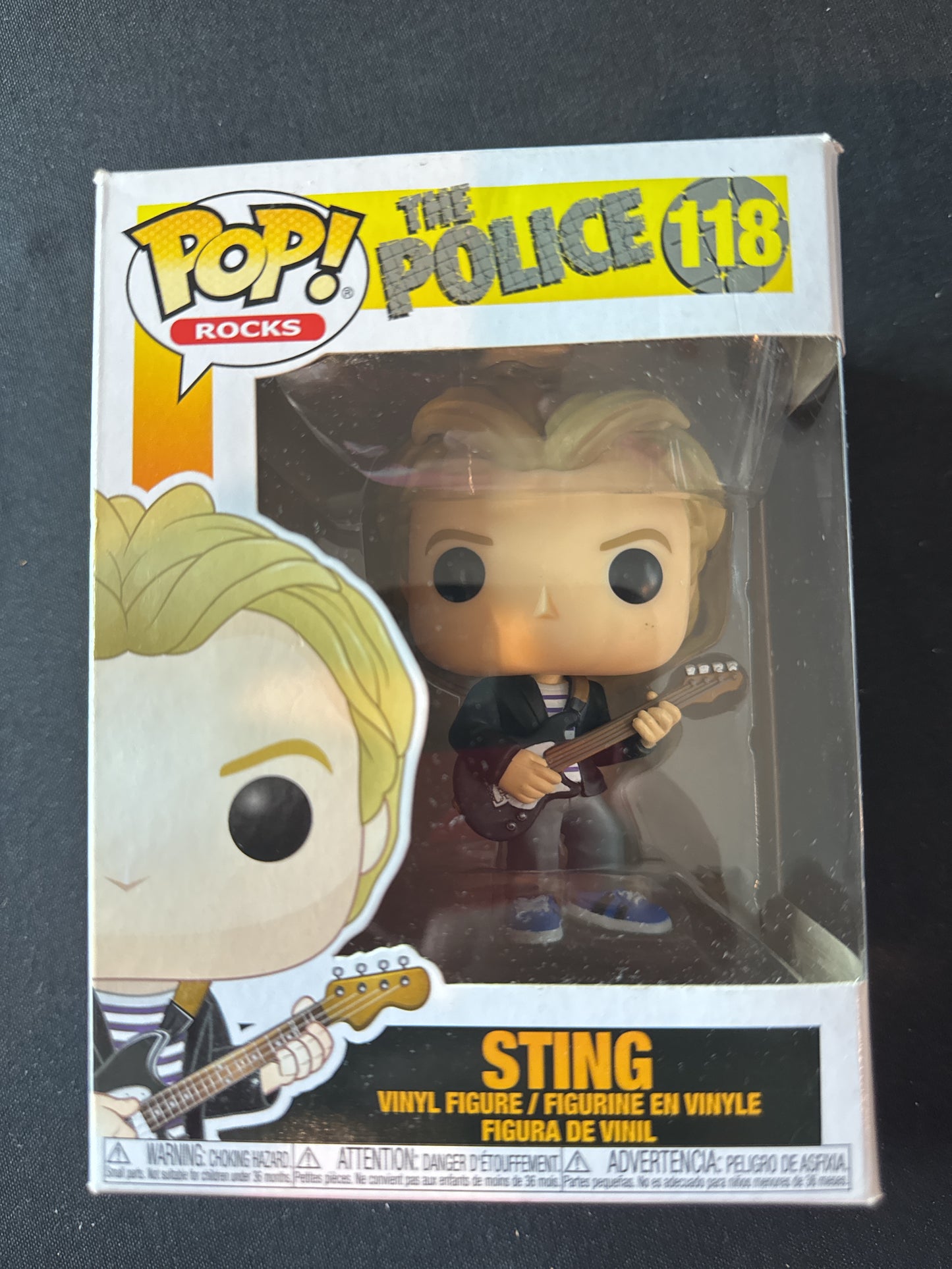 Funko Pop! Rocks The Police #118 Sting Vinyl Figure New In Box