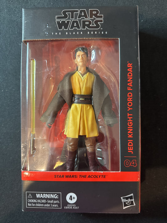 Star Wars Black Series The Acolyte 04 Jedi Knight Yord Fandar 6" Figure New in Box